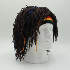 Reggae Jamaican Rasta Hat Dreadlocks Wig