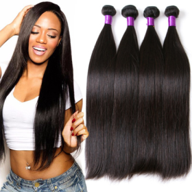 Real Human Hair Straight Wave