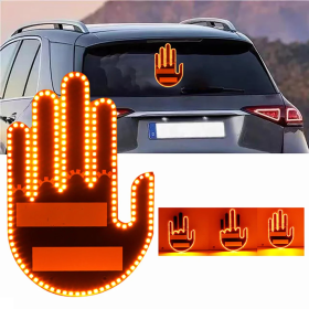 Car Light Finger Signs Gesture