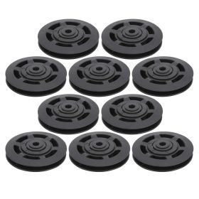 10Pcs/Set 95MM Universal Nylon Bearing Pulley Wheel Replacement Gym Fitness Equipment