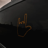 Car Light Finger Signs Gesture
