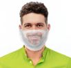 White Beard Covers for Men 18"; 50 Pack of Polypropylene Beard Cover Protector; Beard Guard; Blue Net Protector; Reusable Beard Nets For Men Food Serv