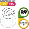 White Beard Covers for Men 18"; 50 Pack of Polypropylene Beard Cover Protector; Beard Guard; Blue Net Protector; Reusable Beard Nets For Men Food Serv