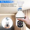 WiFi CAMERA 1080P Bulb 4X Zoom Camera E27 Home 5GWiFi Alarm Monitor