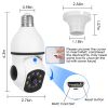 WiFi CAMERA 1080P Bulb 4X Zoom Camera E27 Home 5GWiFi Alarm Monitor