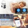 WiFi CAMERA 1080P Bulb 4X Zoom Camera E27 Home 5GWiFi Alarm Monitor