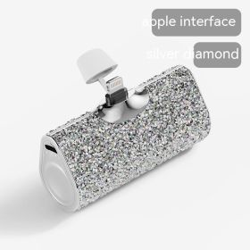 SparkCharge™ - Diamond-Embedded Power Bank (Option: Aura Bright Apple Interface-5000 MA)