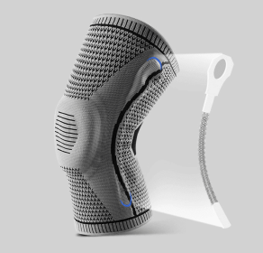 Silicone Spring Patella Knee Pads (Option: Grey-S-1PCS)