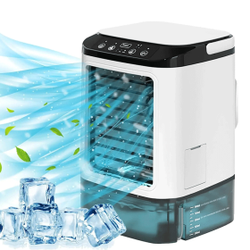 BreezeGlow™ - USB Rechargeable Mini Air Cooler (Option: Red-USB)