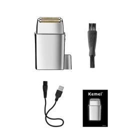 New Electric Reciprocating USB Rechargeable Shaver (Option: Silver-USB)