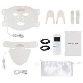 4-color Photon Skin Beauty Spectrum Mask Instrument (Option: Neck Suit 480 Lamp)