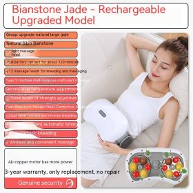 ZenStone™ - Abdominal and Neck Relaxation Massager (Option: White Rechargeable)