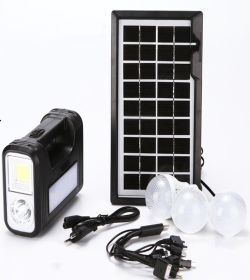 Solar Projector USB Outdoor Waterproof Portable Flashlight (Option: GD8017COB)