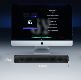 Cylindrical Outdoor Portable Home Bluetooth Mini Speaker (Option: Black-Without remote control)