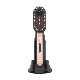 LushLocks™ - EMS Hair Growth Massage Comb (Option: Black-English Neutral)