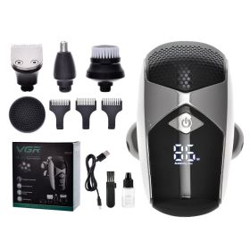 Six-in-one Men's Shaver Electric Digital Display Shaver (Option: V320 Hair Clipper)