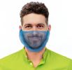 Blue Beard Covers for Men 18"; 100 Pack of Polypropylene Beard Cover Protector; Beard Guard; Blue Net Protector; Reusable Beard Nets For Men Food Serv