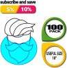 Blue Beard Covers for Men 18"; 100 Pack of Polypropylene Beard Cover Protector; Beard Guard; Blue Net Protector; Reusable Beard Nets For Men Food Serv
