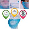 Blue Beard Covers for Men 18"; 100 Pack of Polypropylene Beard Cover Protector; Beard Guard; Blue Net Protector; Reusable Beard Nets For Men Food Serv