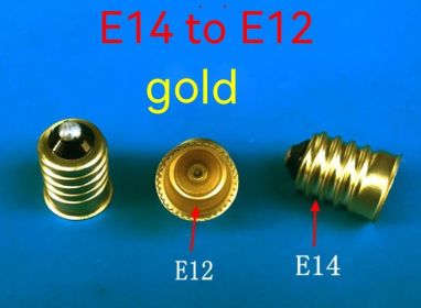 Pure Copper E14 To E12 Welding Tin Lamp Holder (Option: E14 To E12)