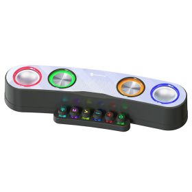 Desktop Colorful Gaming Bluetooth Speaker with LED (Option: Black-USB)